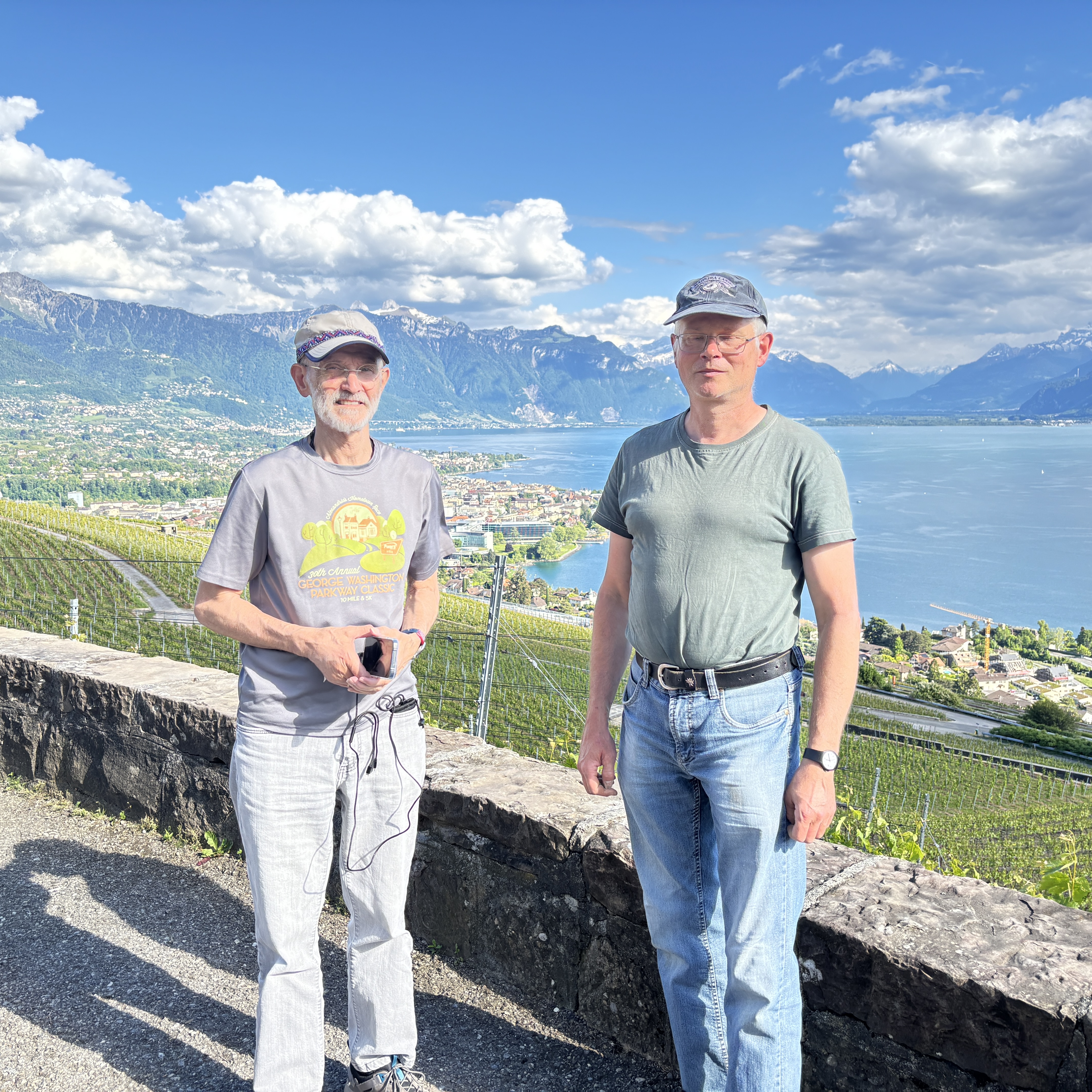 Un américain à Lavaux.